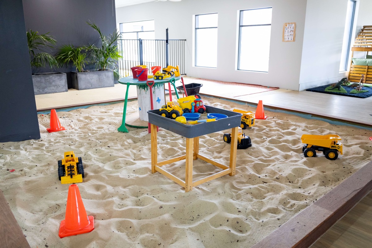 Indoor sandpit at Cubs Corner Early Learning Centre